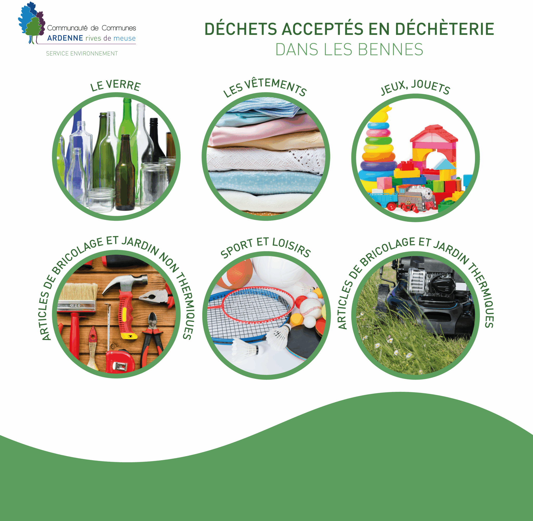 dans les conteneurs d'apport volontaire